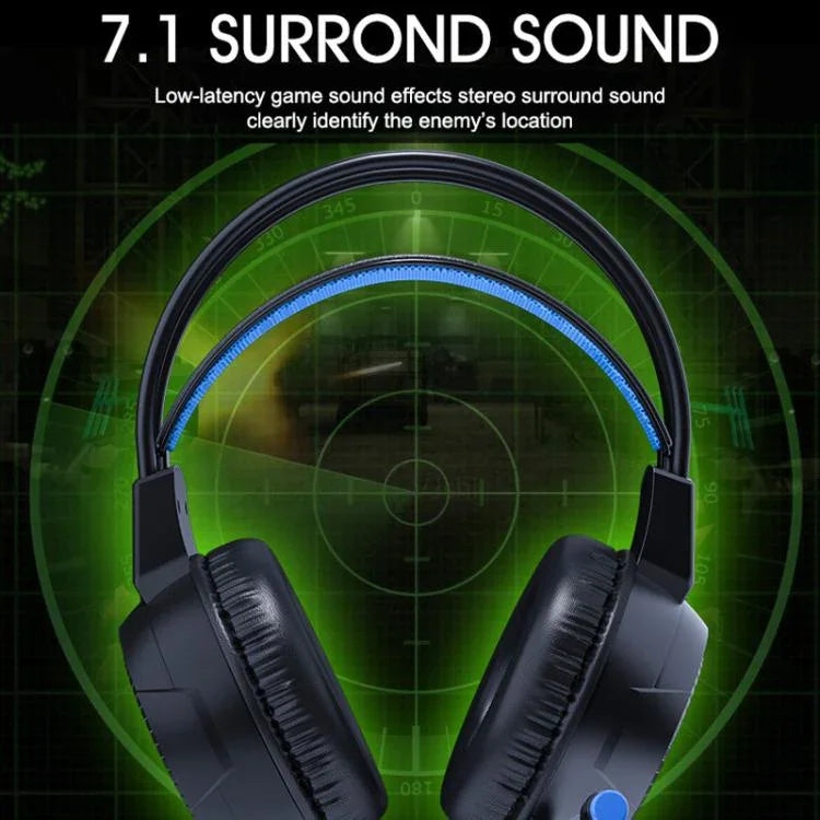 Tai nghe chơi game có dây máy tính thể thao điện tử phát sáng kèm micro, iMICE HD-490 đèn nhiều màu 3.5mm, iMICE HD-490 đèn RGB 7.1mm