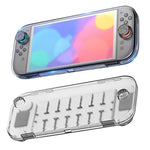Hộp Đựng Bảo Quản Trong Suốt Cho Máy Nintendo Switch 2 Chống Trầy Xước Có 14 Ngăn Đựng Thẻ Game, Hộp Chủ Trong Suốt Màu Trắng, Hộp Chủ Trong Suốt Màu Đen