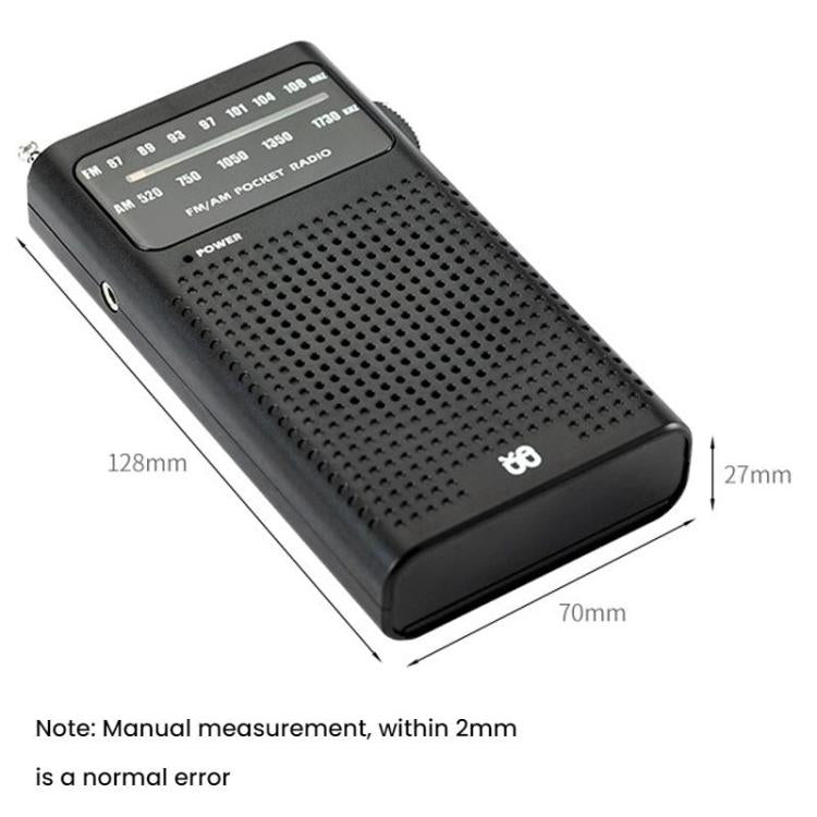 Máy nghe radio FM/AM đa kênh bỏ túi di động có kim chỉ