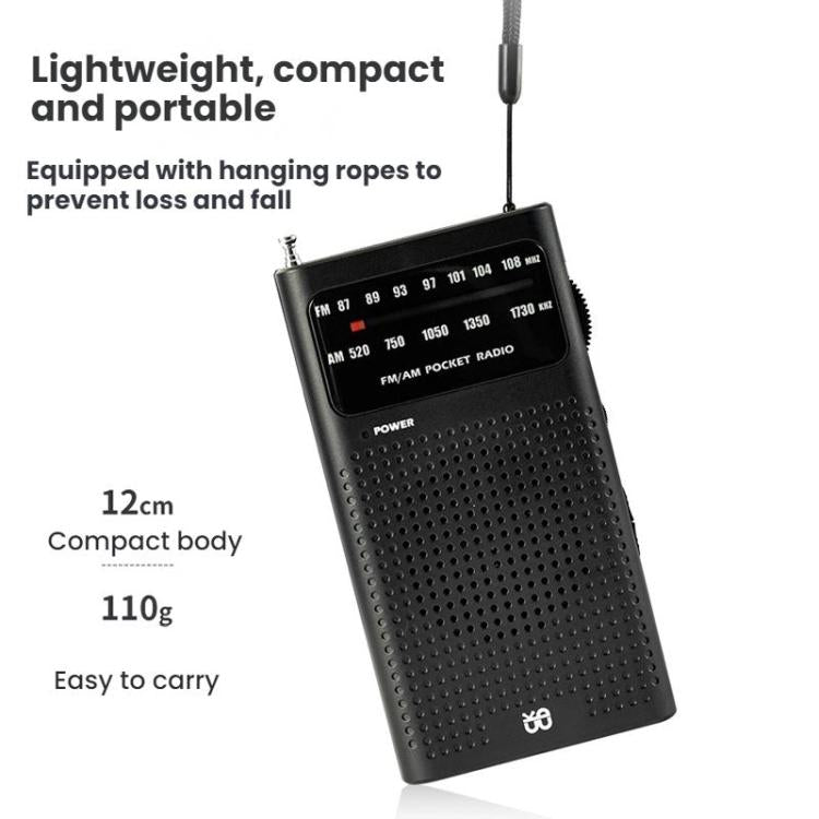 Máy nghe radio FM/AM đa kênh bỏ túi di động có kim chỉ