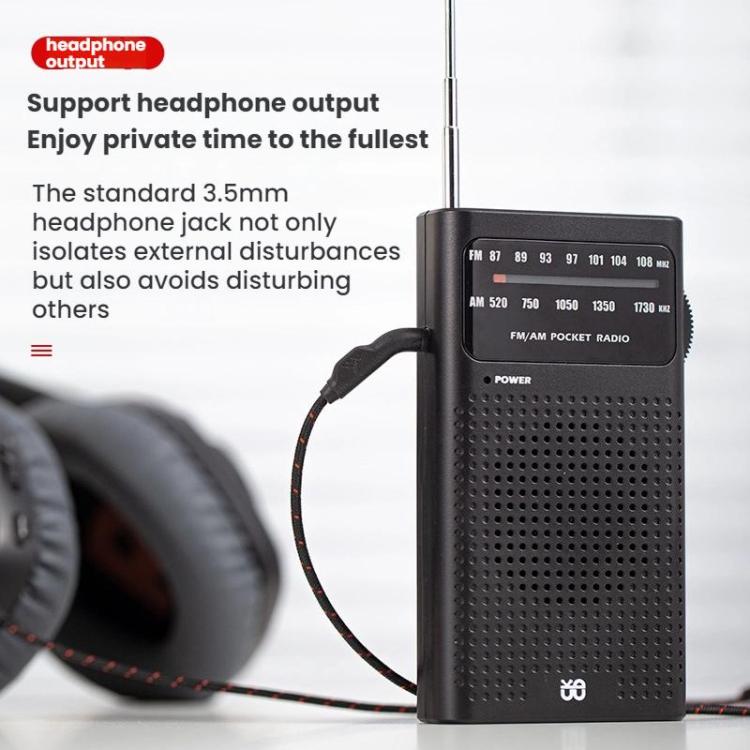 Máy nghe radio FM/AM đa kênh bỏ túi di động có kim chỉ