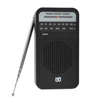 Máy nghe radio AM/FM đa kênh bỏ túi di động có kim chỉ