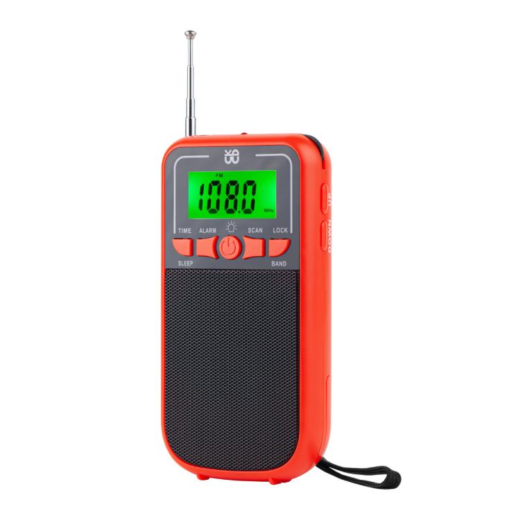 Máy nghe radio FM/AM/SW đa băng tần nhạy cao điều khiển bằng đồng hồ bỏ túi, Dành cho EU, Dành cho US