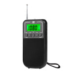 Máy nghe radio FM/AM/SW đa băng tần nhạy cao điều khiển bằng đồng hồ bỏ túi, Dành cho EU, Dành cho US