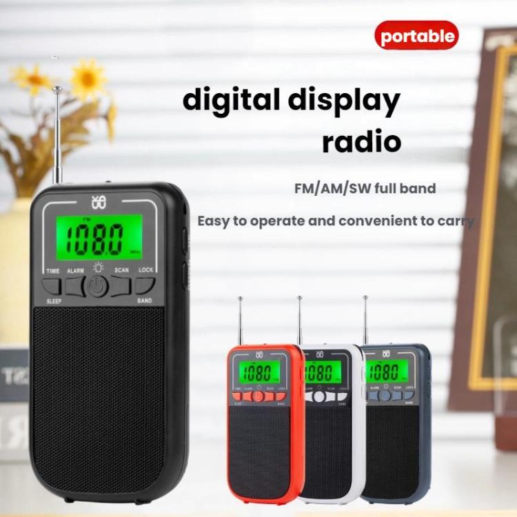 Máy nghe radio FM/AM/SW đa băng tần nhạy cao điều khiển bằng đồng hồ bỏ túi, Dành cho EU, Dành cho US