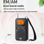 Máy nghe radio FM/AM điều khiển bằng đồng hồ stereo bỏ túi, Dành cho EU, Dành cho US