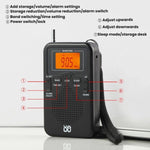 Máy nghe radio FM/AM điều khiển bằng đồng hồ stereo bỏ túi, Dành cho EU, Dành cho US
