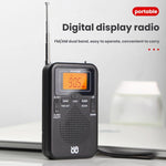 Máy nghe radio FM/AM điều khiển bằng đồng hồ stereo bỏ túi, Dành cho EU, Dành cho US