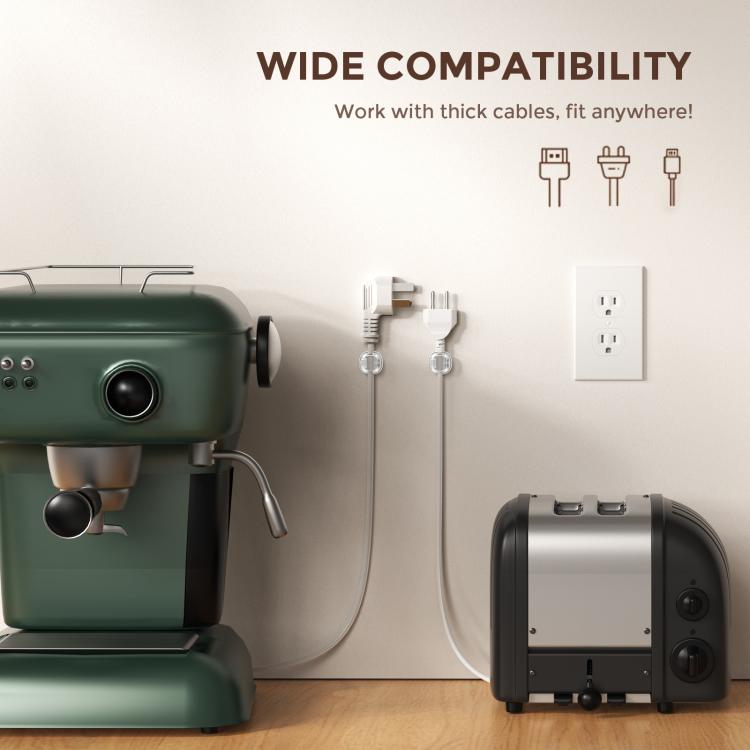 Bộ 6 Kẹp Tổ Chức Cáp Dán Đa Năng Trên Bàn AhaStyle WG178 Kẹp Cáp Sạc Dữ Liệu