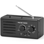 Máy nghe radio FM/AM hai băng tần với ổ cắm nguồn ngoài, Dành cho EU, Dành cho US