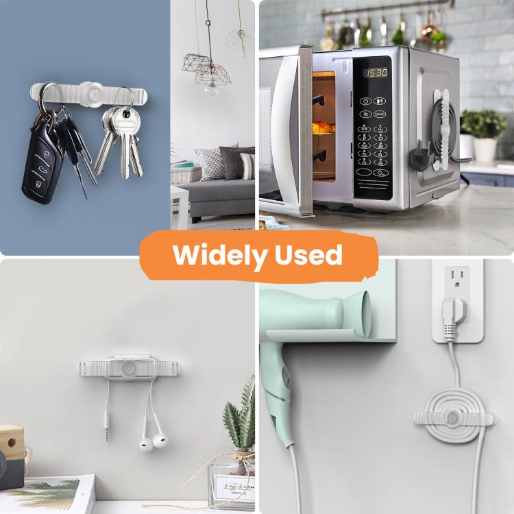 AhaStyle DD-06 Bộ 6 miếng tổ chức dây cáp tự dính cho nhà bếp