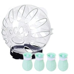 Mũ Không Gian Mèo Che Miệng Chống Cắn + Bao Chân Thế Hệ Thứ Hai, Nhỏ Màu Xanh Nhạt, Nhỏ Màu Hồng, Nhỏ Màu Xanh Dương Nhạt, Lớn Màu Xanh Nhạt, Lớn Màu Hồng, Lớn Màu Xanh Dương Nhạt