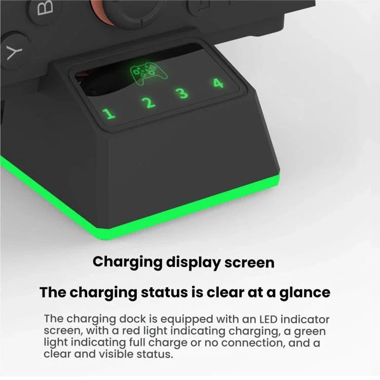 Dock sạc điều khiển trái phải đa năng 9 trong 1 PGTECH cho Nintendo Switch 2/Switch 2 Pro