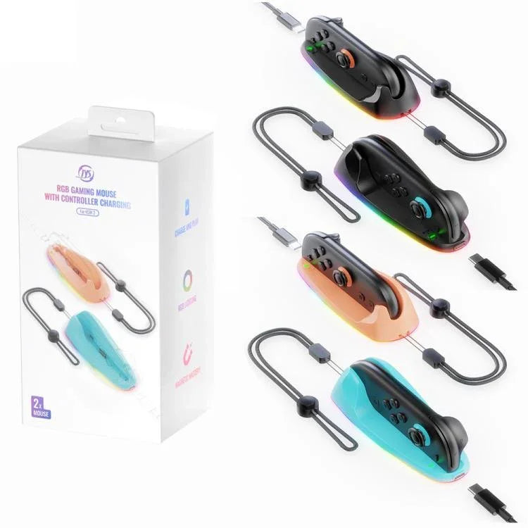 Dock nam châm điều khiển chuột JYS cho Nintendo Switch 2 với đèn nền, JYS-NS2320