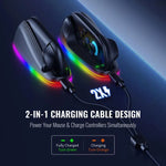Dock nam châm điều khiển chuột JYS cho Nintendo Switch 2 với đèn nền, JYS-NS2320
