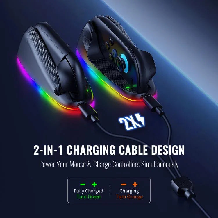 Dock nam châm điều khiển chuột JYS cho Nintendo Switch 2 với đèn nền, JYS-NS2320
