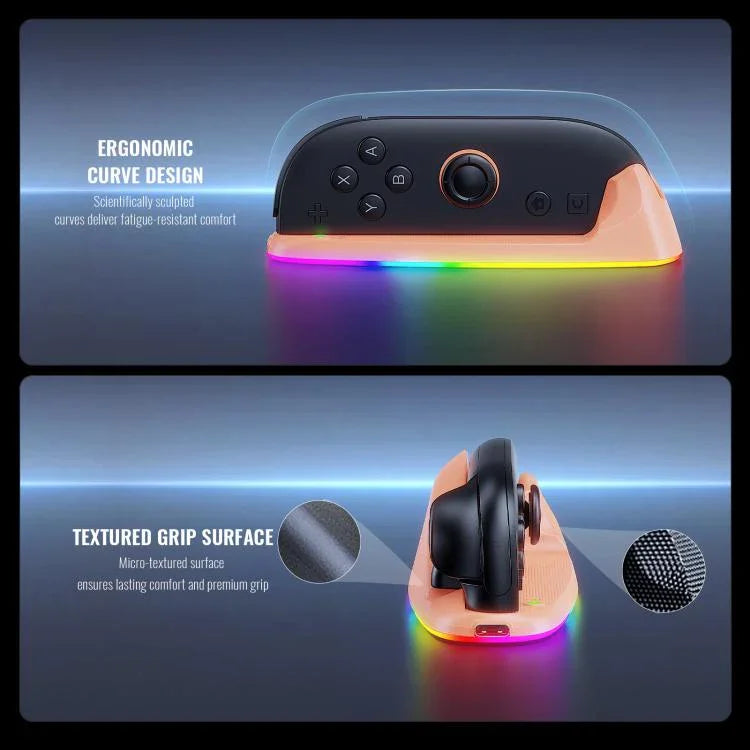 Dock nam châm điều khiển chuột JYS cho Nintendo Switch 2 với đèn nền, JYS-NS2320