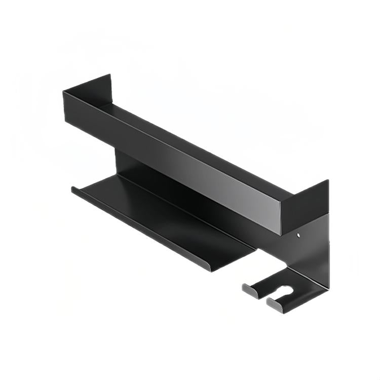 Giá đỡ lưu trữ máy uốn tóc và máy sấy tóc gắn tường cho Dyson, nhôm đen, sắt