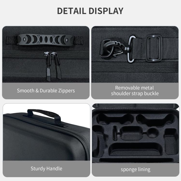 Túi đựng đa năng tất cả trong một JYS cho Nintendo Switch 2 với dây đeo vai, phù hợp dock/máy chơi game/điều khiển Pro/máy ảnh/cán cầm/sạc, JYS-NS2323