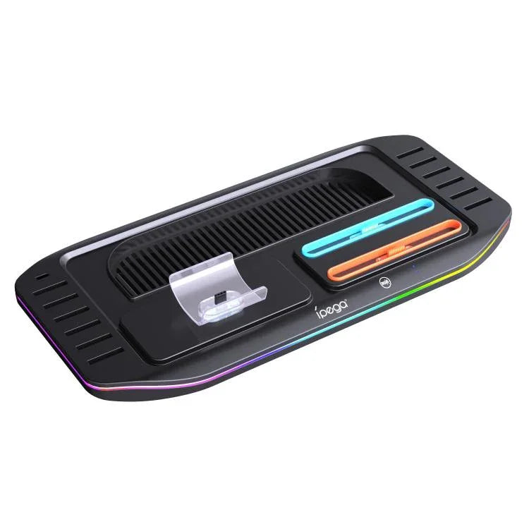 Dock sạc ipega cho Nintendo Switch 2 Joy-Con & Pro Controller với đèn RGB, giá đỡ thẻ game, PG-SW2048