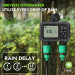 Smart Watering Timer Dual-Outlet Automatic Irrigation Controller, UK Standard, US Standard