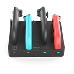 Đế sạc 4 trong 1 ipega cho Nintendo Switch 2/Bộ sạc tay cầm Joy-Con, PG-SW2081