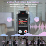 Máy ghi âm kỹ thuật số kích hoạt bằng giọng nói chống ồn HD di động cho hội nghị, dung lượng 64GB, 128GB