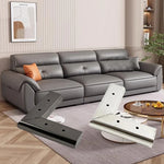 Tấm đệm nâng đỡ sofa bằng thép không gỉ dày 3cm, hình dạng thẳng màu đen, hình số bảy màu đen, hình dạng thẳng màu bạc, hình số bảy màu bạc