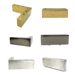 Chân ghế sofa cao 5.5cm bằng thép không gỉ, chân bàn đầu giường, chân hình số 7 (vàng xước), chân hình số 1 (vàng xước), chân hình số 7 (titan đen), chân hình số 1 (titan đen), chân hình số 7 (bạc xước), chân hình số 1 (bạc xước)