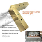 Chân ghế sofa cao 5.5cm bằng thép không gỉ, chân bàn đầu giường, chân hình số 7 (vàng xước), chân hình số 1 (vàng xước), chân hình số 7 (titan đen), chân hình số 1 (titan đen), chân hình số 7 (bạc xước), chân hình số 1 (bạc xước)