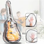 Túi đựng bụi đàn guitar điện 40-41 inch trong suốt TPU với khóa kéo đôi hộp đựng bảo vệ, 40-41 inch