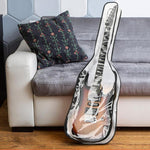 Túi đựng bụi đàn guitar điện 39 inch TPU với khóa kéo đôi hộp đựng bảo vệ, 39 inch