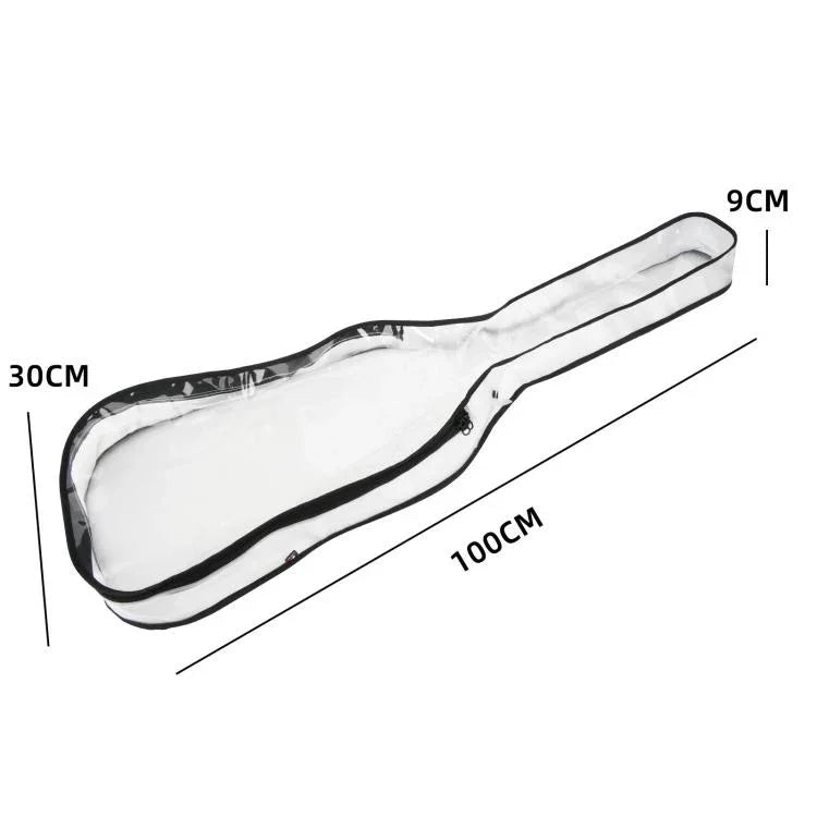 Túi đựng bụi đàn guitar điện 39 inch TPU với khóa kéo đôi hộp đựng bảo vệ, 39 inch