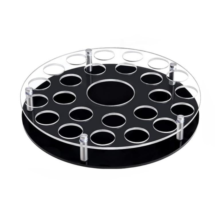 Giá đựng khay ly rượu 25 lỗ có khe để chai ở giữa, YX183 1 cái