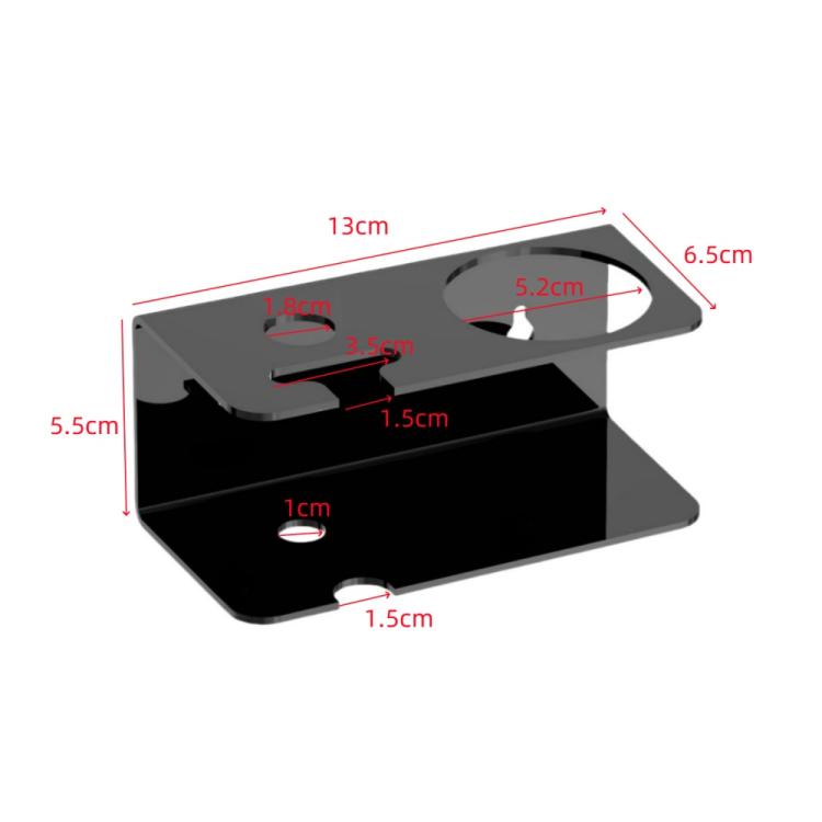 Bathroom Wall Acrylic Razor Storage Stand, 1pc, 2pcs