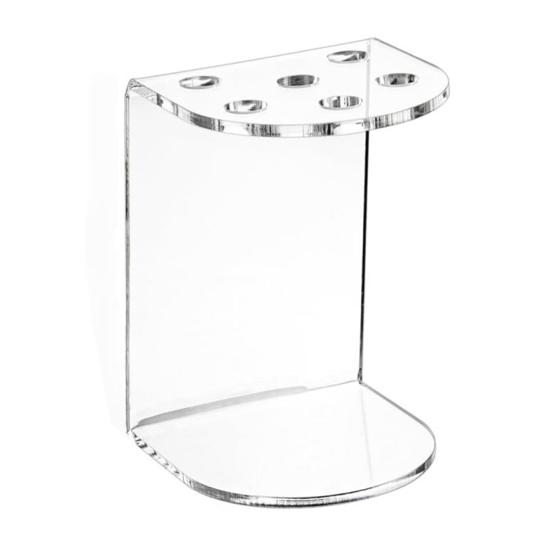 Giá trưng bày dụng cụ cắt tóc 6 lỗ bằng acrylic, 1 chiếc, 2 chiếc