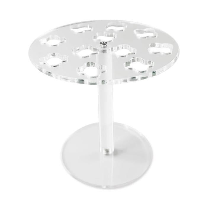 Giá treo tường đựng dụng cụ cắt tóc thợ hớt tóc bằng acrylic 11 lỗ, 1 cái, 2 cái