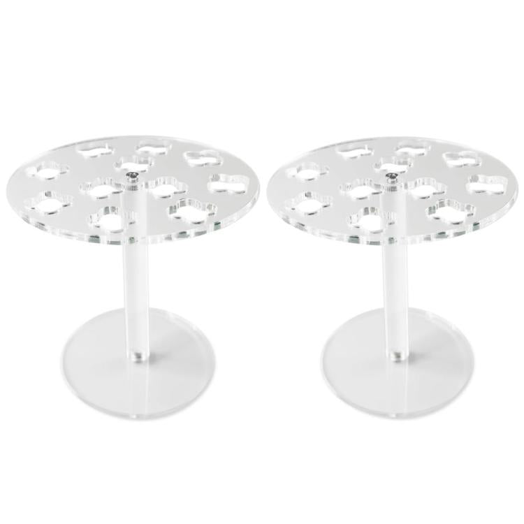 Giá treo tường đựng dụng cụ cắt tóc thợ hớt tóc bằng acrylic 11 lỗ, 1 cái, 2 cái