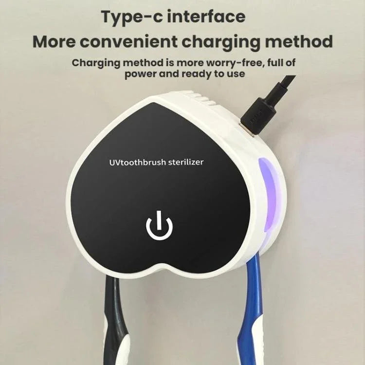 Máy tiệt trùng bàn chải đánh răng có thể sạc lại qua USB di động với tiệt trùng UV