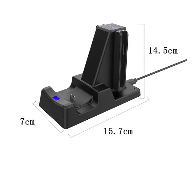 Dock sạc 3 trong 1 kèm giá đỡ cho Joy-Con & Pro Controller Nintendo Switch 2 với đèn LED báo, SW-3ZC028