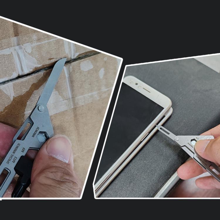 Dụng cụ lấy SIM điện thoại 7 trong 1 kèm móc khóa, dụng cụ mini đa năng di động, 7 trong 1