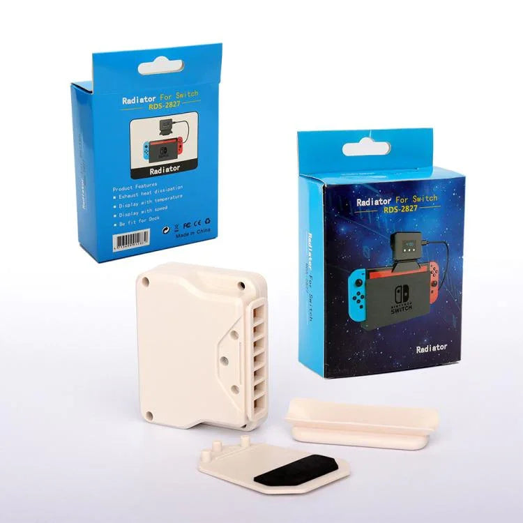 Tản nhiệt thoát khí cho máy Nintendo Switch 2 / Switch kèm hiển thị nhiệt độ, RDS-2827 trắng, RDS-2827 đen