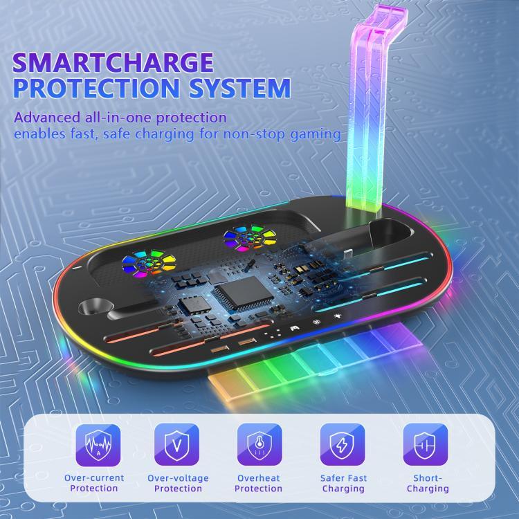 Đế sạc làm mát tích hợp có đèn RGB cho Nintendo Switch 2 JYS NS2322