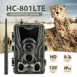 Camera săn bắn theo dõi hồng ngoại chống mưa sương ngoài trời 20MP 4G, HC-801LTE
