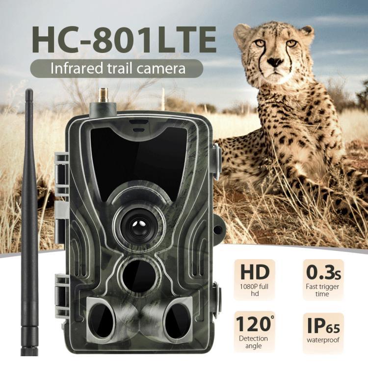 Camera săn bắn theo dõi hồng ngoại chống mưa sương ngoài trời 20MP 4G, HC-801LTE