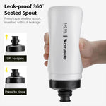WEST BIKING Bình Nước Xe Đạp 550ml Thiết Kế Chống Rò Rỉ Dễ Ép, Bình Nước Thể Thao Di Động, 550ml Màu Trắng Rộng, 550ml Màu Vàng Rộng, 550ml Màu Vàng, 550ml Màu Trắng