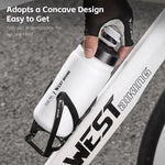 WEST BIKING Bình Nước Xe Đạp 550ml Thiết Kế Chống Rò Rỉ Dễ Ép, Bình Nước Thể Thao Di Động, 550ml Màu Trắng Rộng, 550ml Màu Vàng Rộng, 550ml Màu Vàng, 550ml Màu Trắng