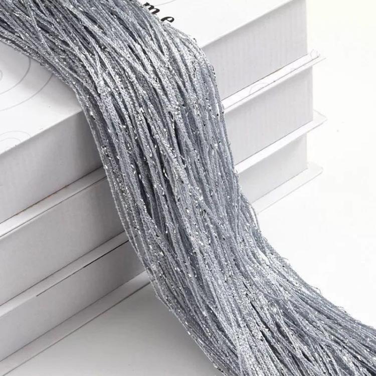 Rèm cửa tua rua dày làm vách ngăn trang trí phòng khách, 0.9 x 1.9m