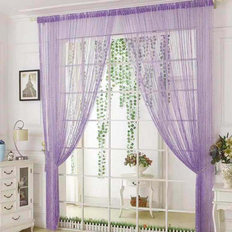 Rèm cửa tua rua dày làm vách ngăn trang trí phòng khách, 0.9 x 1.9m