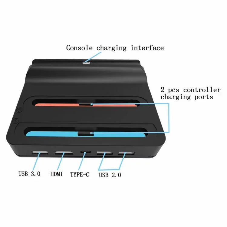 Dock sạc tay cầm cho máy Nintendo Switch 2 KJH, có cổng xuất HDMI 1080P 60Hz, KJH-NS2-027